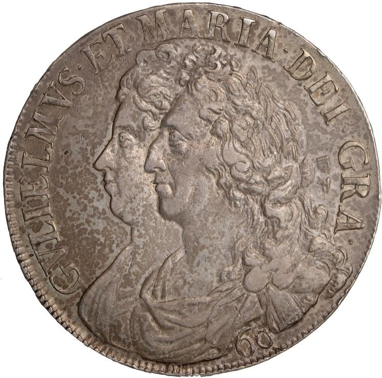 Scotland 60 Shillings - William and Mary obverse