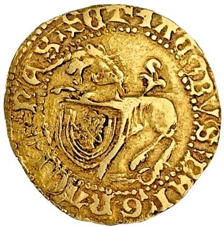 Scotland ½ Unicorn - James IV Type I obverse