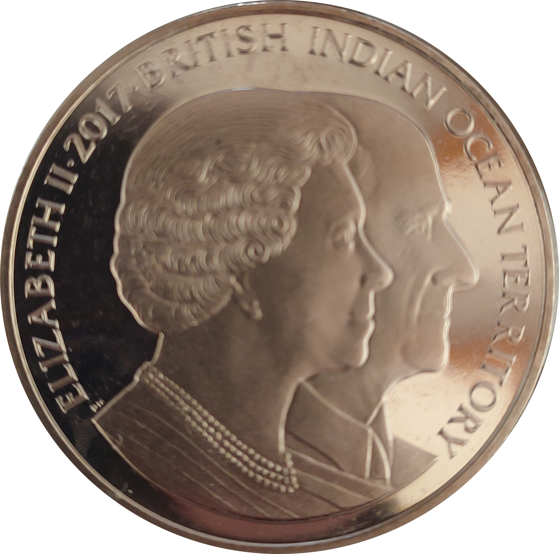 British Indian Ocean Territory 2 Pounds - Elizabeth II Elizabeth II and Prince Philip