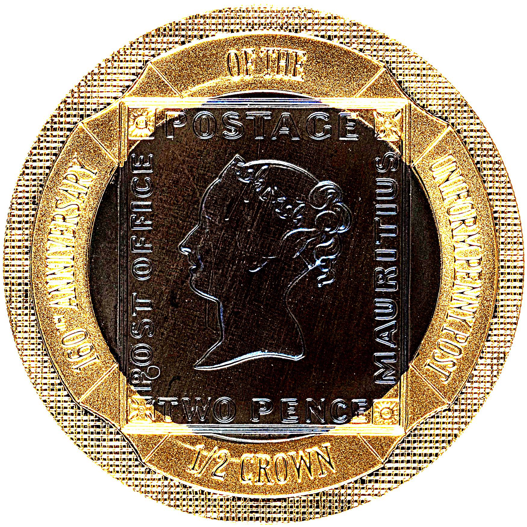 Gibraltar ½ Crown - Elizabeth II Uniform Penny Post