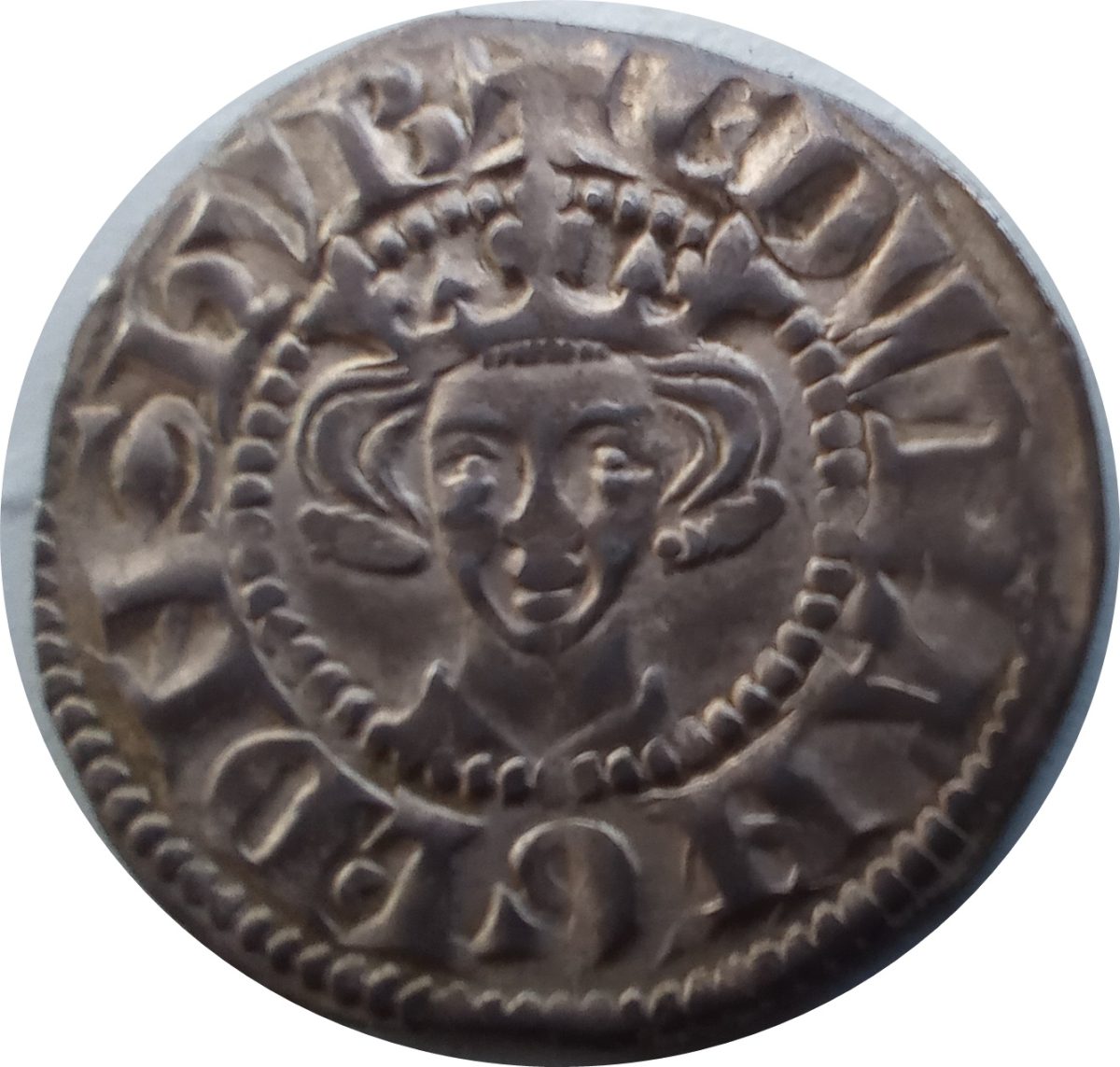 1 Penny - Edward I Sterling type: class 3g obverse