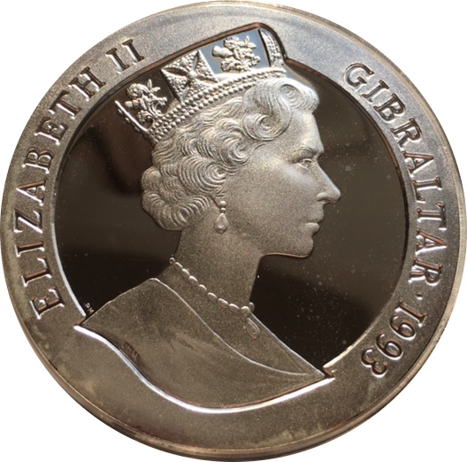 Gibraltar 70 ECUs - Elizabeth II EEC - European Union Currencies obverse
