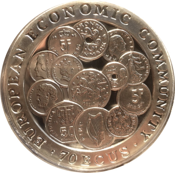 Gibraltar 70 ECUs - Elizabeth II EEC - European Union Currencies