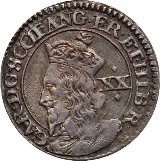 Scotland 20 Pence - Charles I 3rd Coinage, 1st Issue obverse