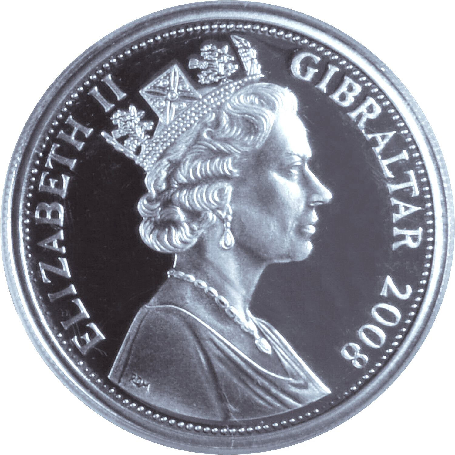 Gibraltar 5 Pounds - Elizabeth II The Peasants' Revolt obverse