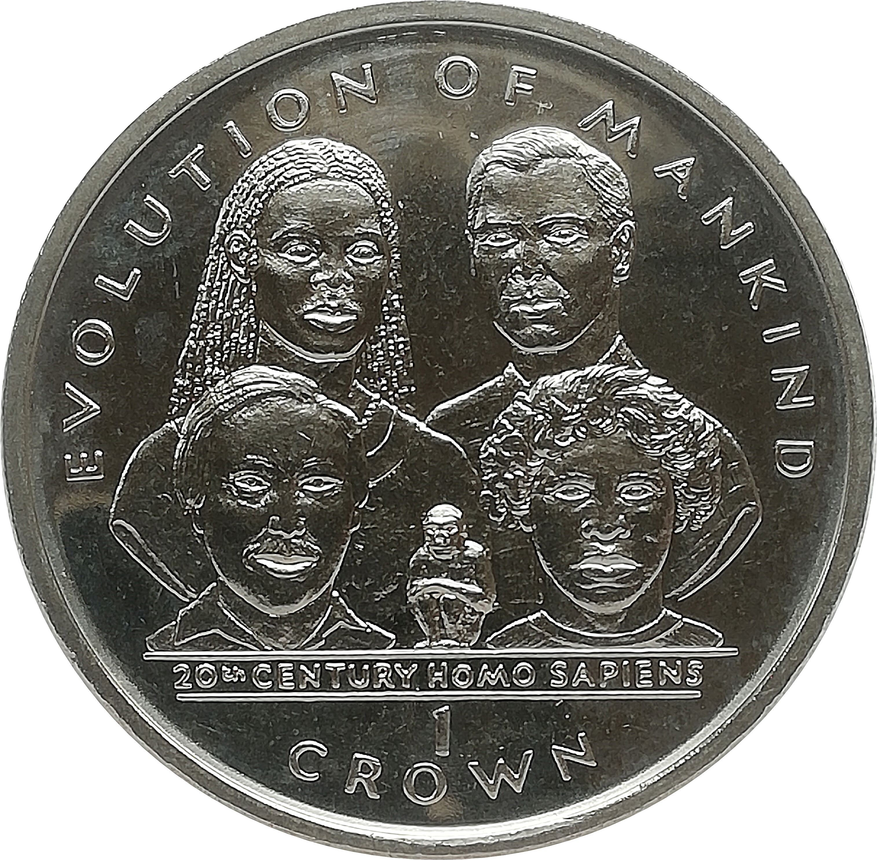 Gibraltar 1 Crown - Elizabeth II 20th Century Homo Sapiens