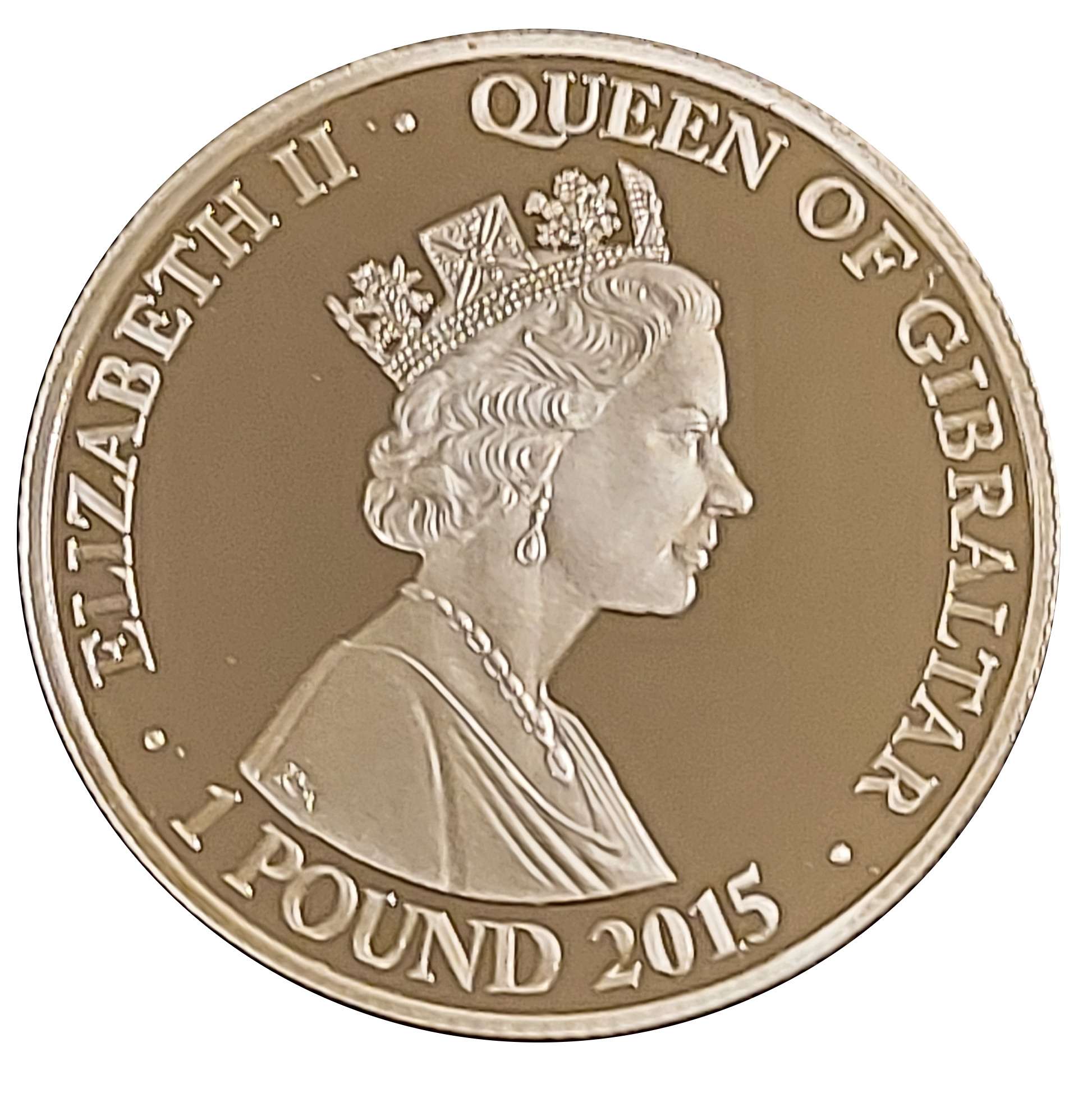 Gibraltar 1 Pound - Elizabeth II Convoy SL 64; Route obverse