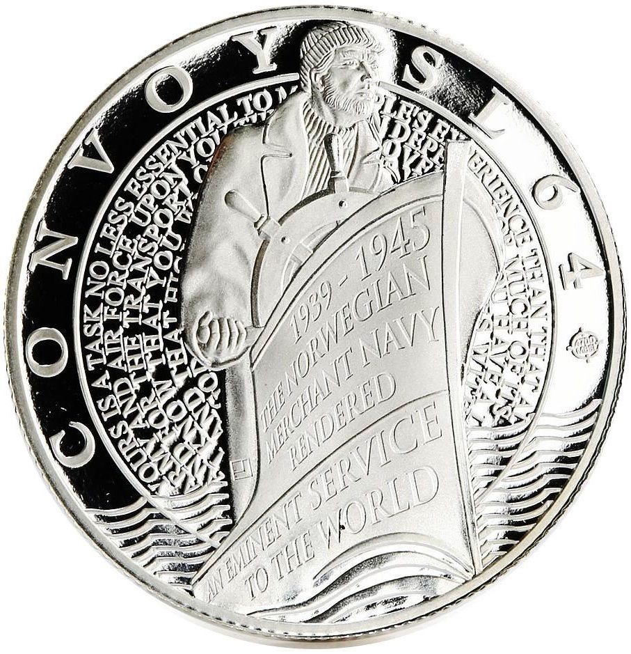 Gibraltar 1 Pound - Elizabeth II Convoy SL 64; Homage