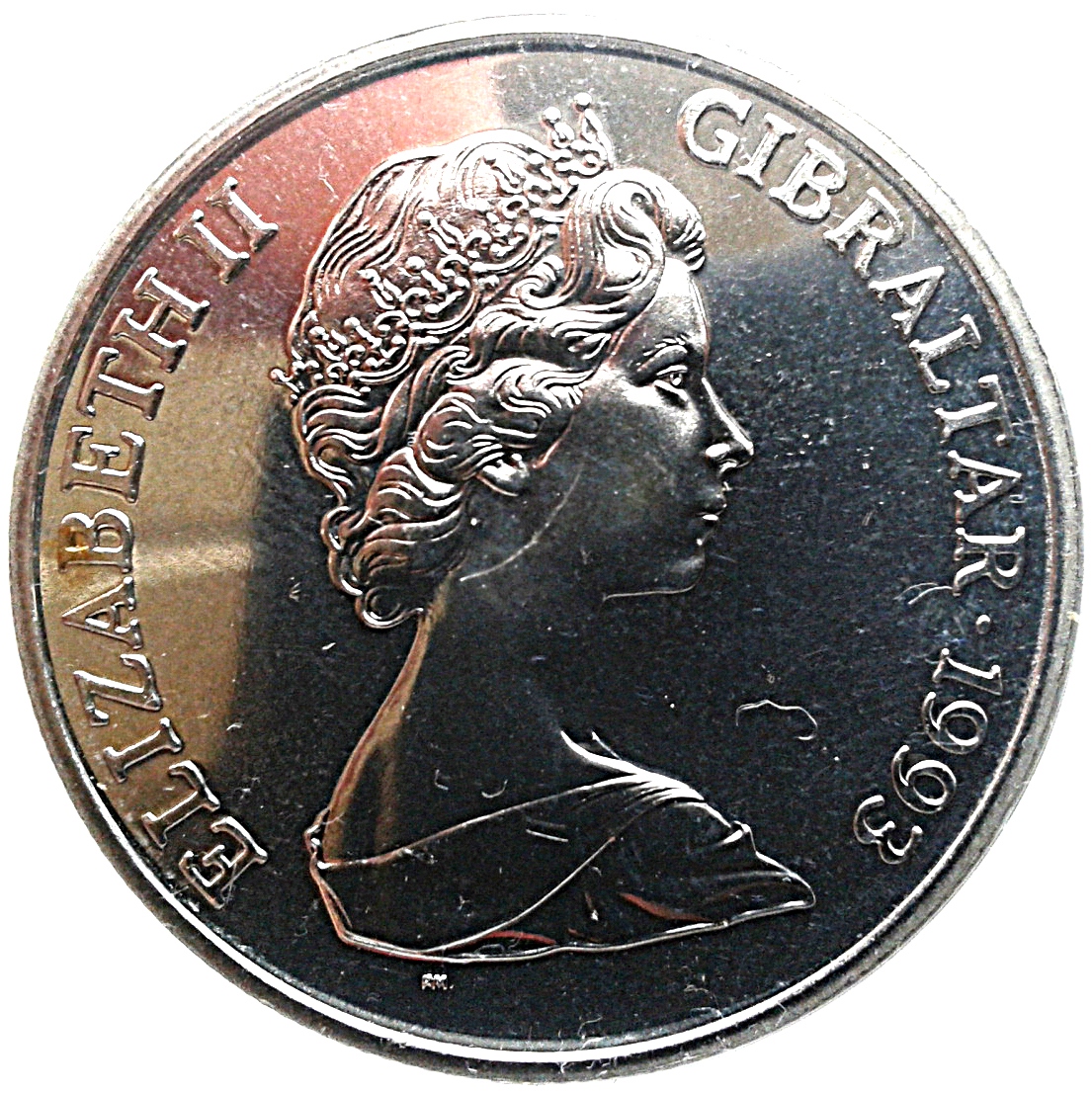 Gibraltar 1 Crown - Elizabeth II Queen Victoria obverse