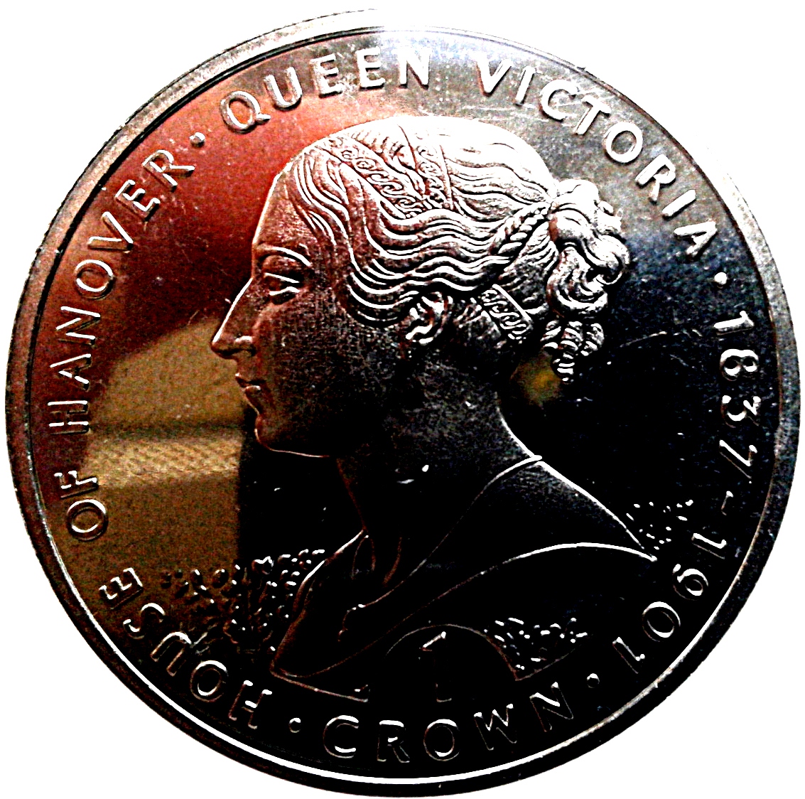 Gibraltar 1 Crown - Elizabeth II Queen Victoria reverse