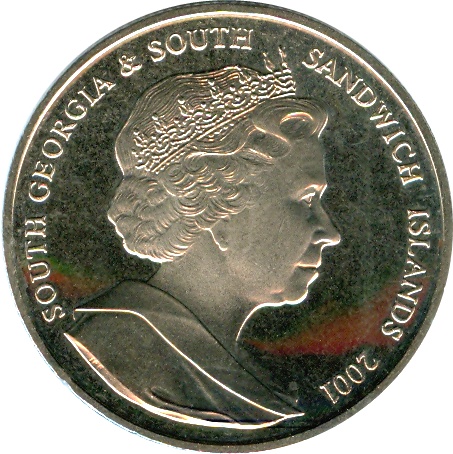 South Georgia and the South Sandwich Islands 2 Pounds - Elizabeth II Sir Joseph Banks obverse