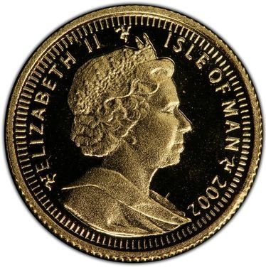 Isle of Man 1/25 Crown - Elizabeth II Bengal Cat obverse
