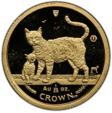 Isle of Man 1/25 Crown - Elizabeth II Bengal Cat