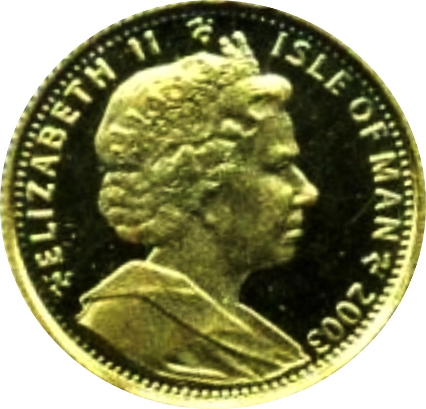 Isle of Man 1/25 Crown - Elizabeth II Balinese Cat obverse