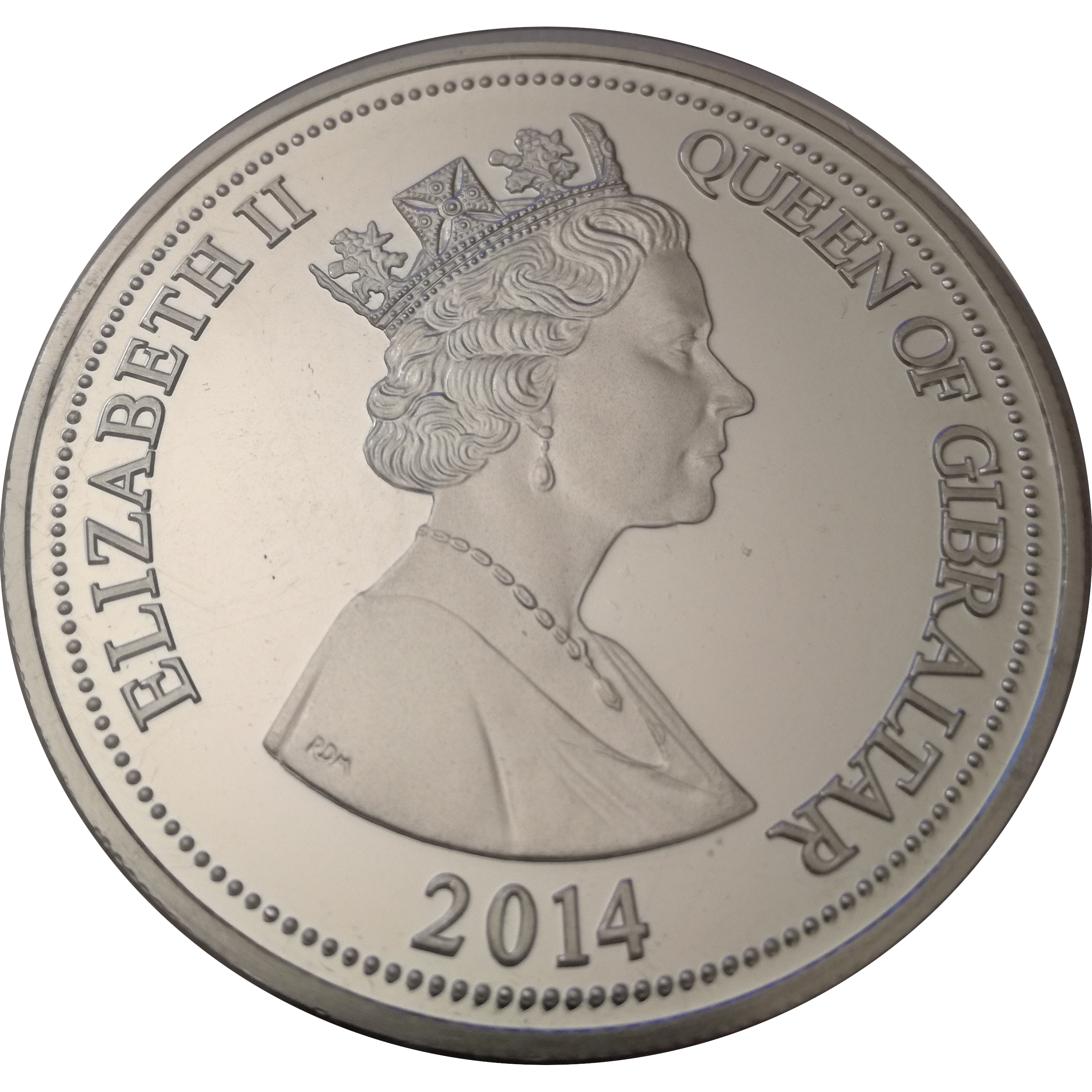 Gibraltar 20 Pounds - Elizabeth II Capture of Gibraltar Anniversary obverse