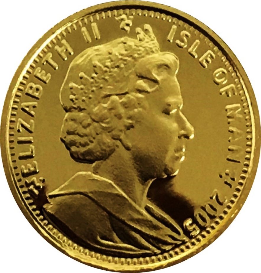 Isle of Man 1/25 Crown - Elizabeth II Underwater Retrieval obverse