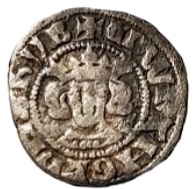 ½ Penny - Edward I London; class 4e obverse
