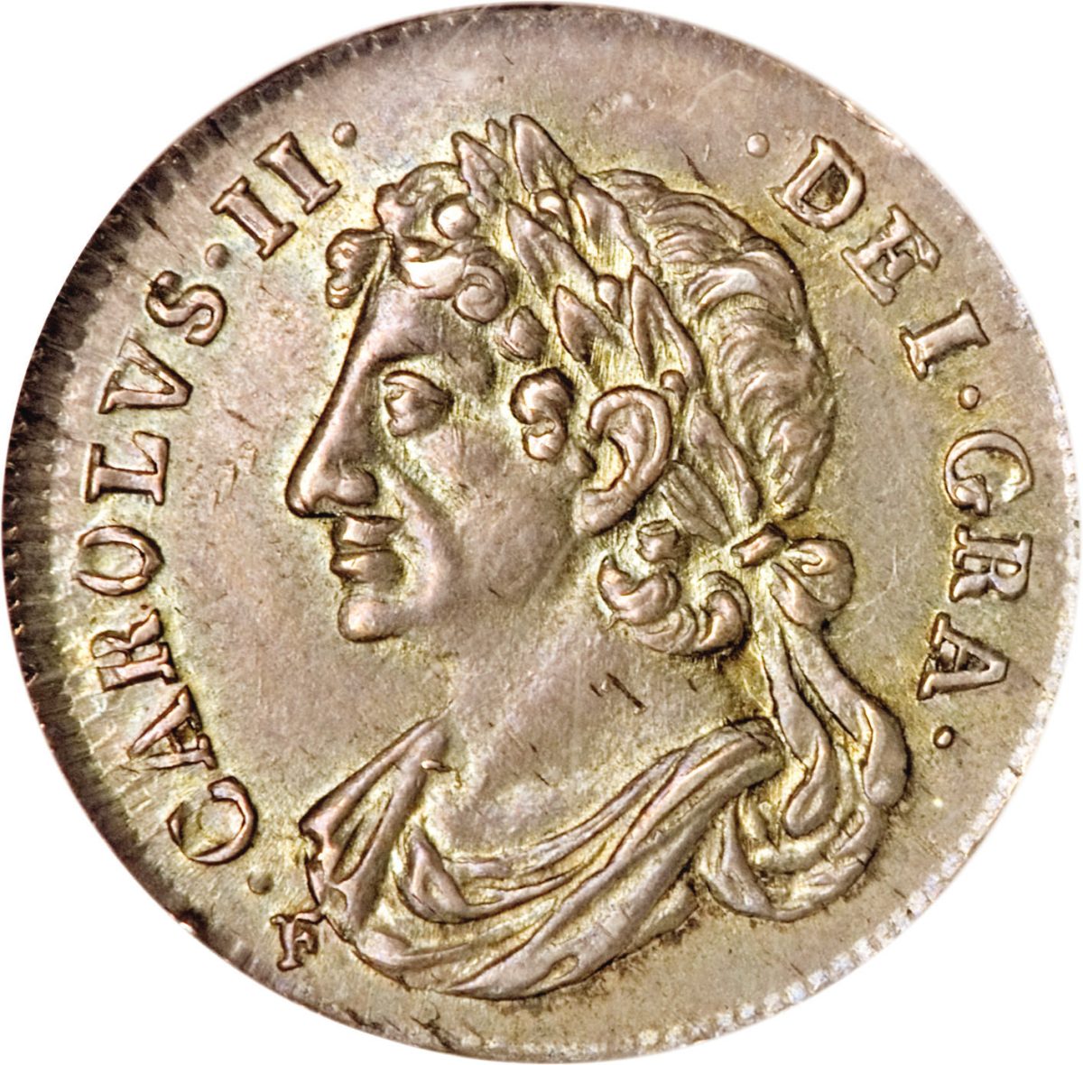 Scotland 1/16 Dollar - Charles II 2nd Coinage obverse
