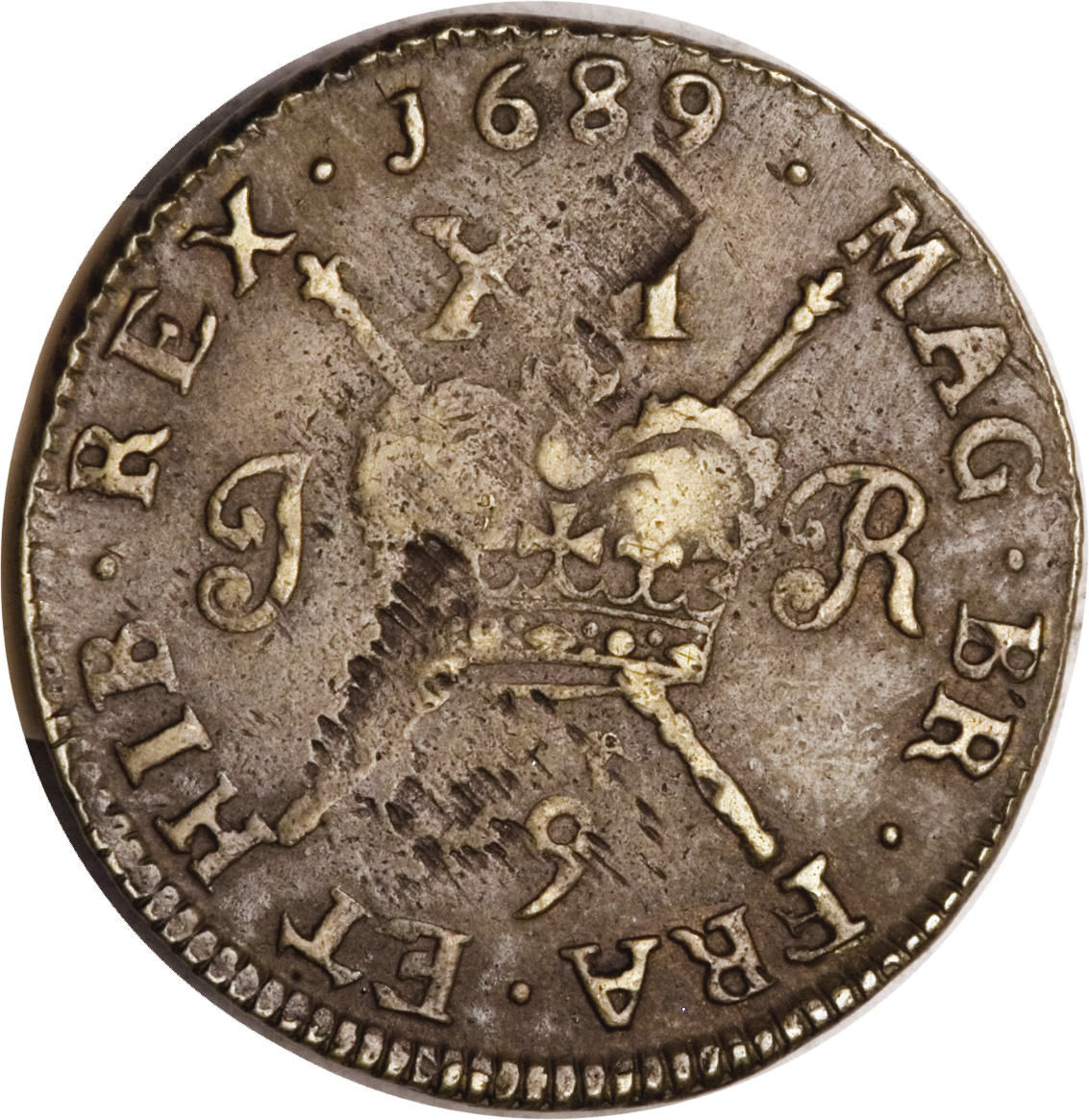 Ireland 1 Shilling - James II Gun Money Large Coinage