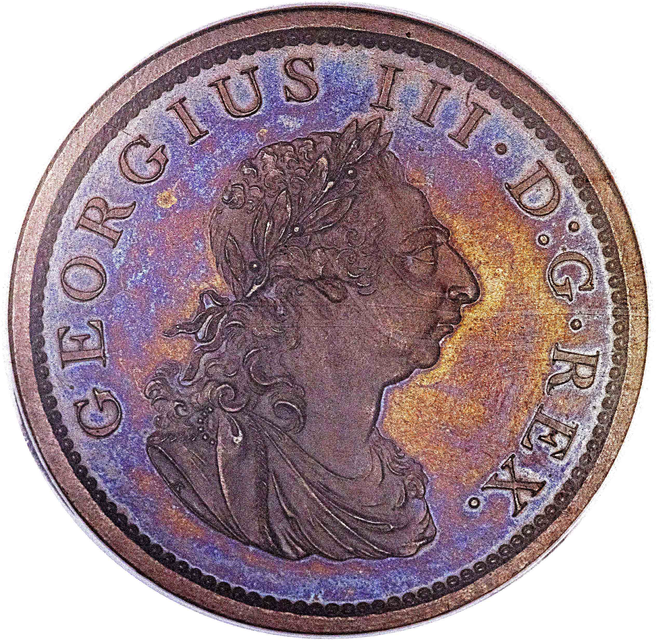 Ireland 1 Penny - George III obverse