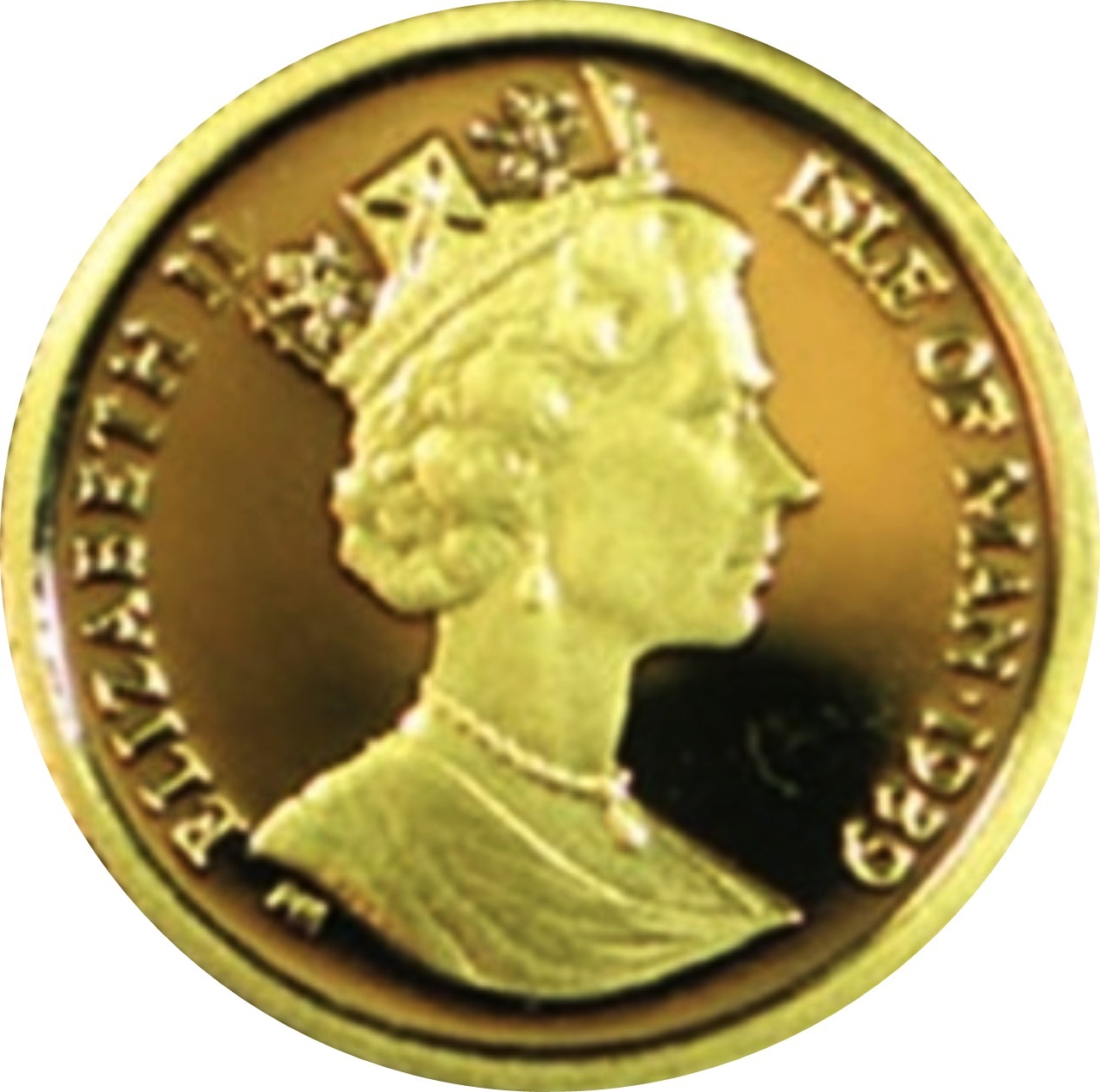 Isle of Man ⅒ Crown - Elizabeth II Persian Cat obverse