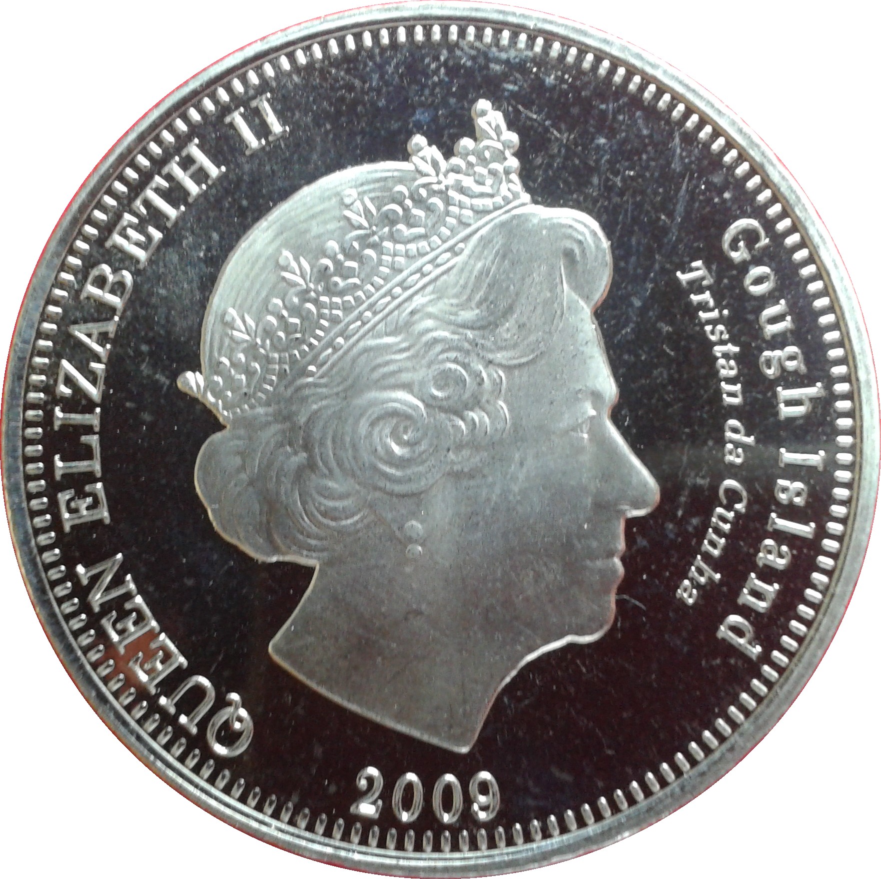 Gough Island 1 Crown - Elizabeth II obverse