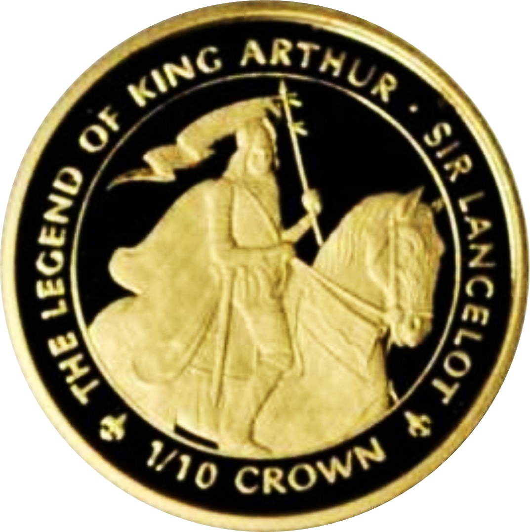 Isle of Man ⅒ Crown - Elizabeth II Sir Lancelot