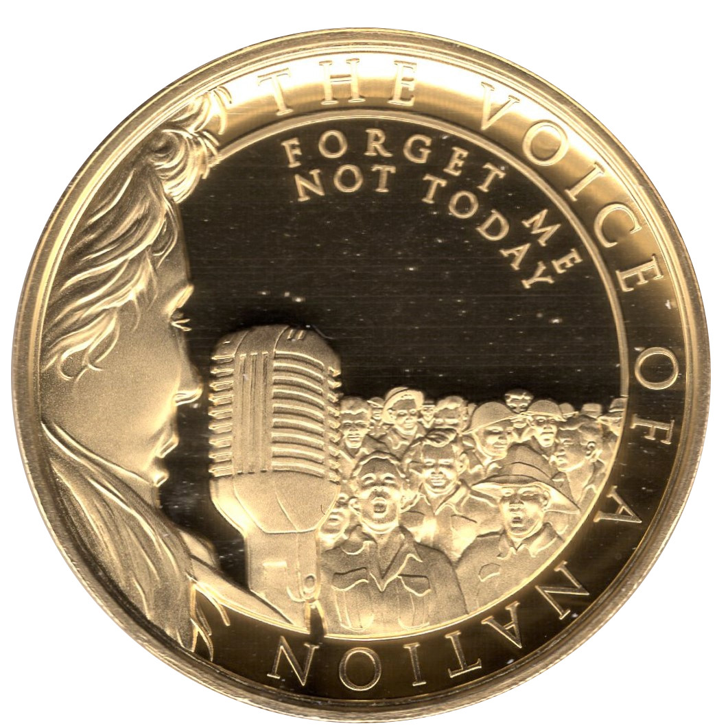 Gibraltar 1 Crown - Elizabeth II Vera Lynn - Forget Me Not Today reverse