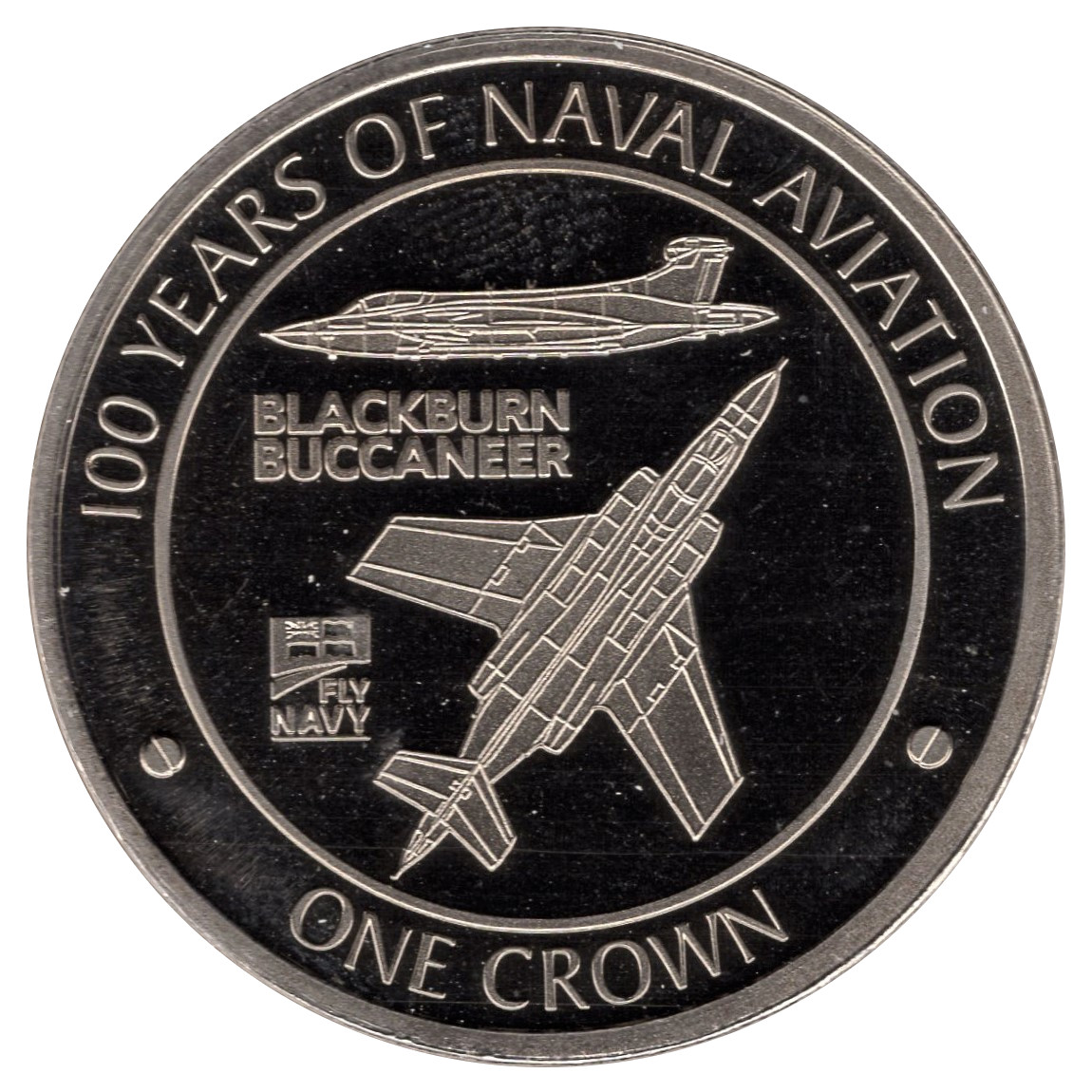 Gibraltar 1 Crown - Elizabeth II Blackburn Buccaneer