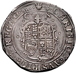 ½ Crown - Charles I Tower mint - King; group II