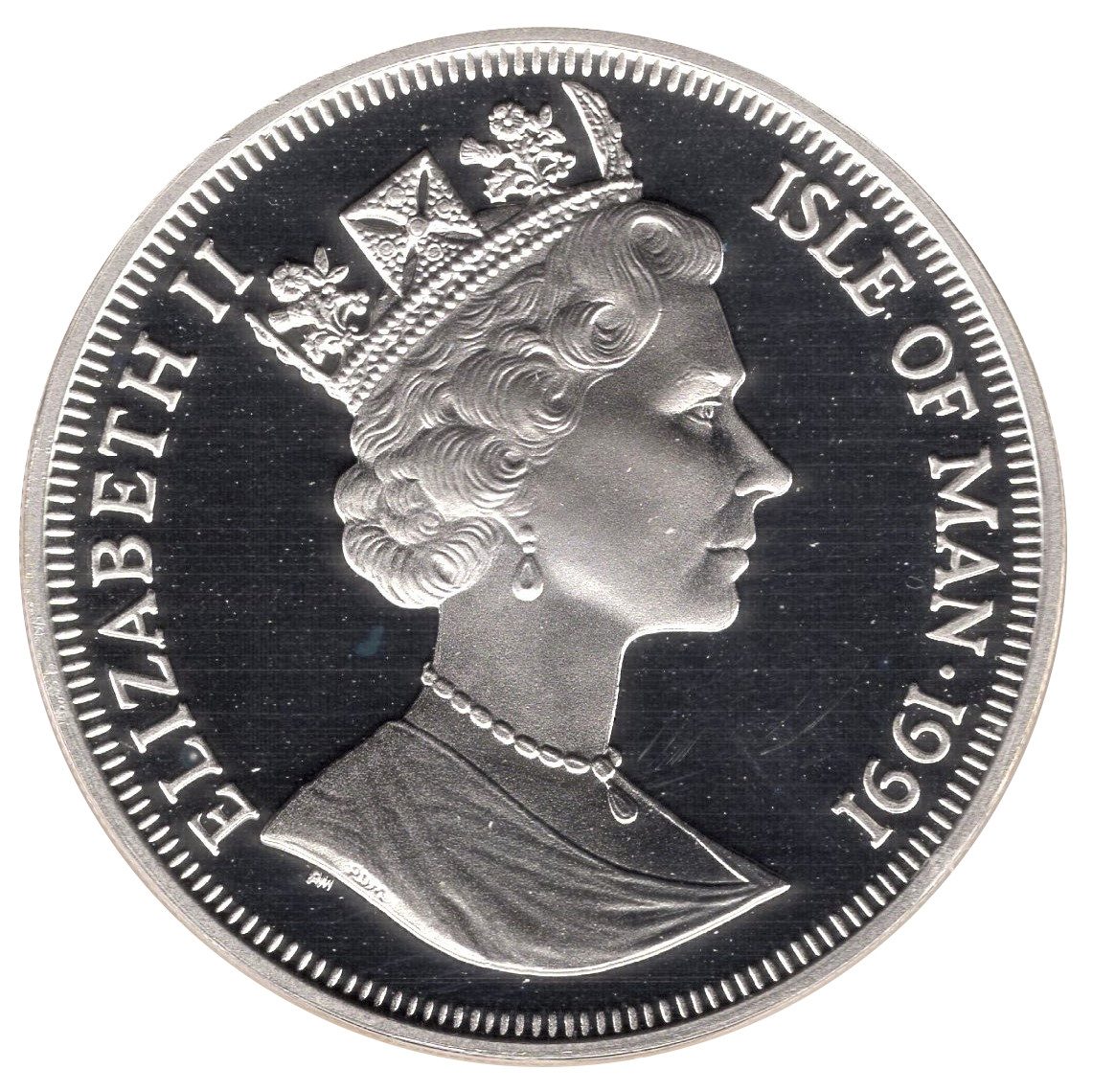 Isle of Man 1 Crown - Elizabeth II Princess Diana; Silver Proof obverse