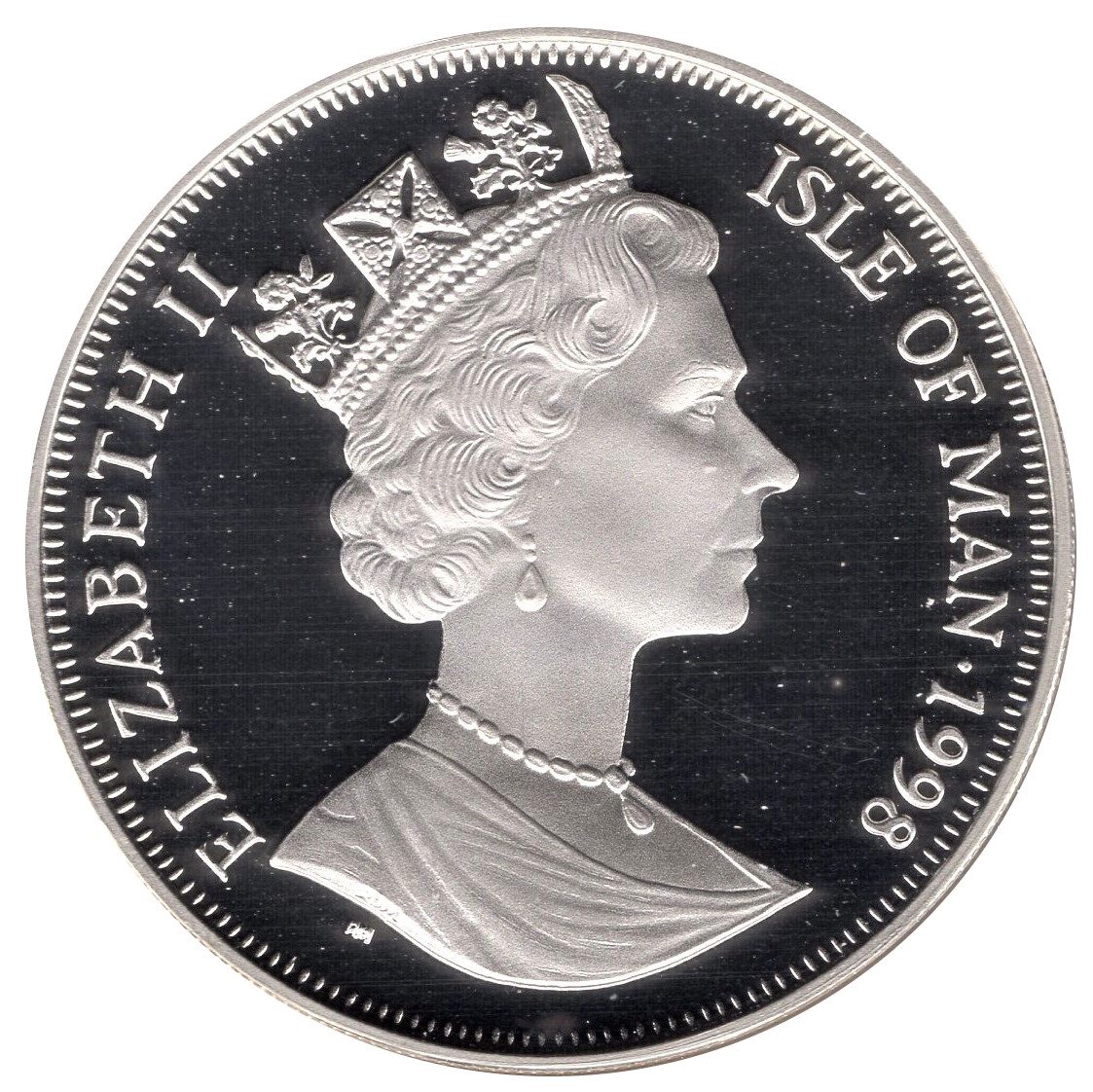 Isle of Man 1 Crown - Elizabeth II Reformation of the Church; Silver Proof obverse