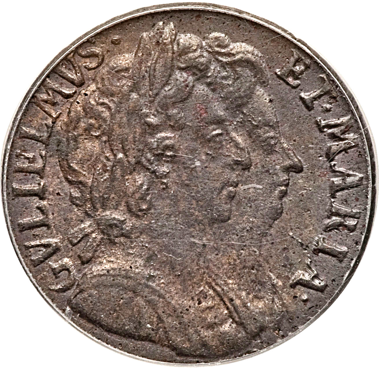 1 Farthing - William and Mary obverse
