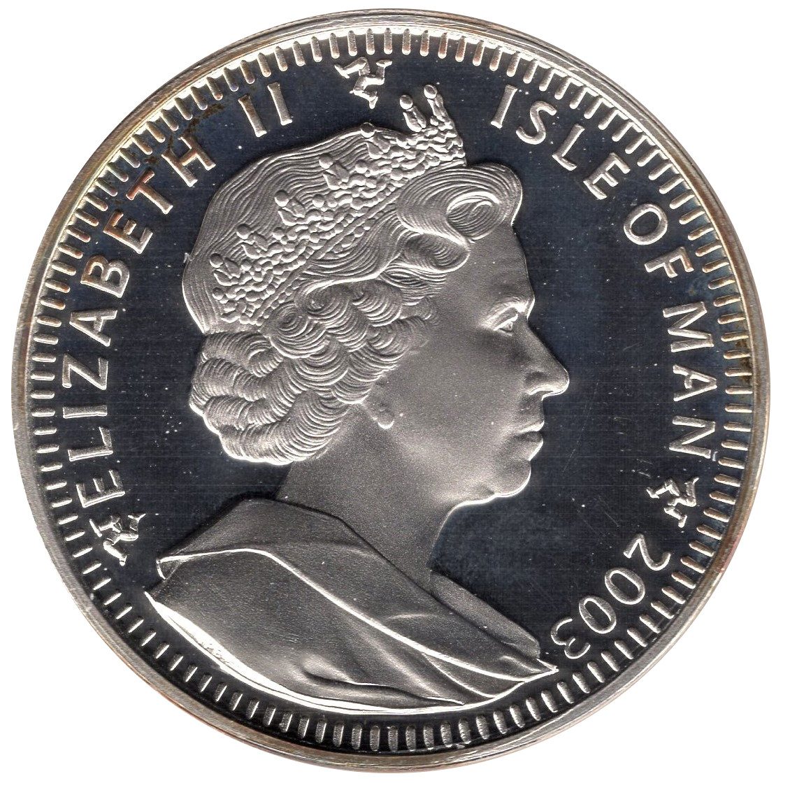 Isle of Man 1 Crown - Elizabeth II Prince William's 21st Birthday; Silver Proof obverse