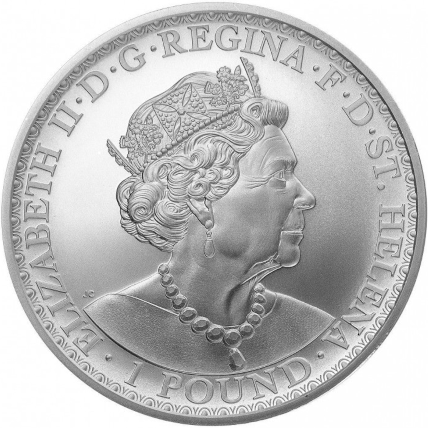 Saint Helena 1 Pound - Elizabeth II Una and The Lion obverse