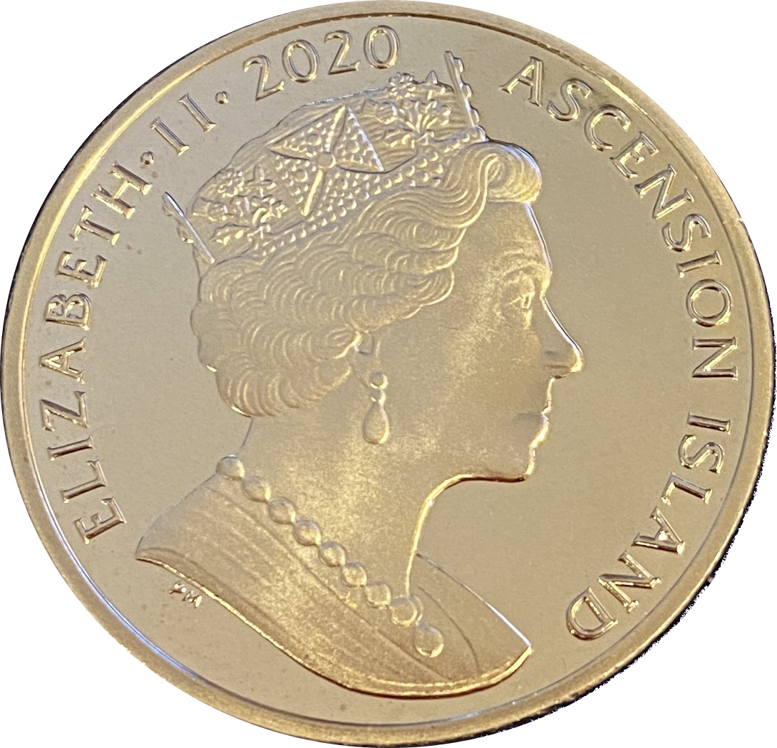 Ascension Island 1 Crown - Elizabeth II Christmas obverse