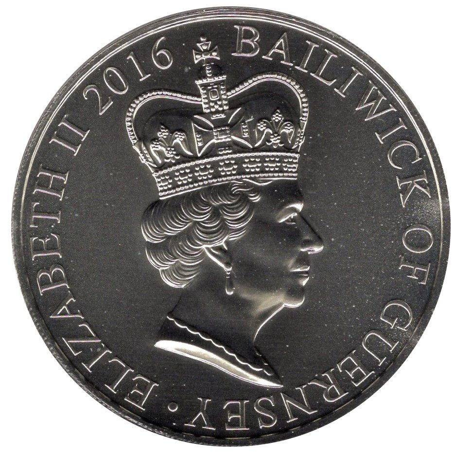 Guernsey 5 Pounds - Elizabeth II 90th Birthday of Queen Elizabeth II obverse