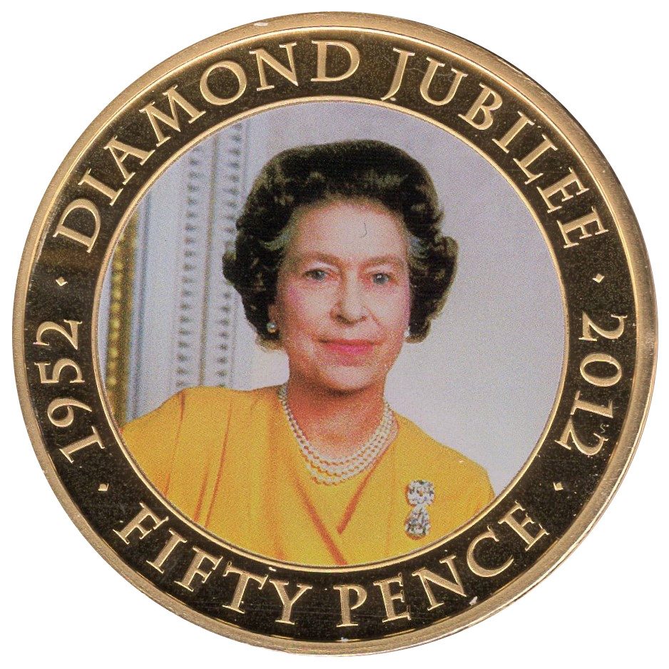 Guernsey 50 Pence - Elizabeth II Diamond Jubilee - photo 1984
