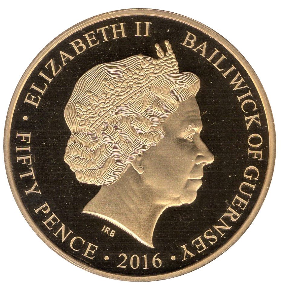 Guernsey 50 Pence - Elizabeth II 90th birthday of Queen Elizabeth II obverse