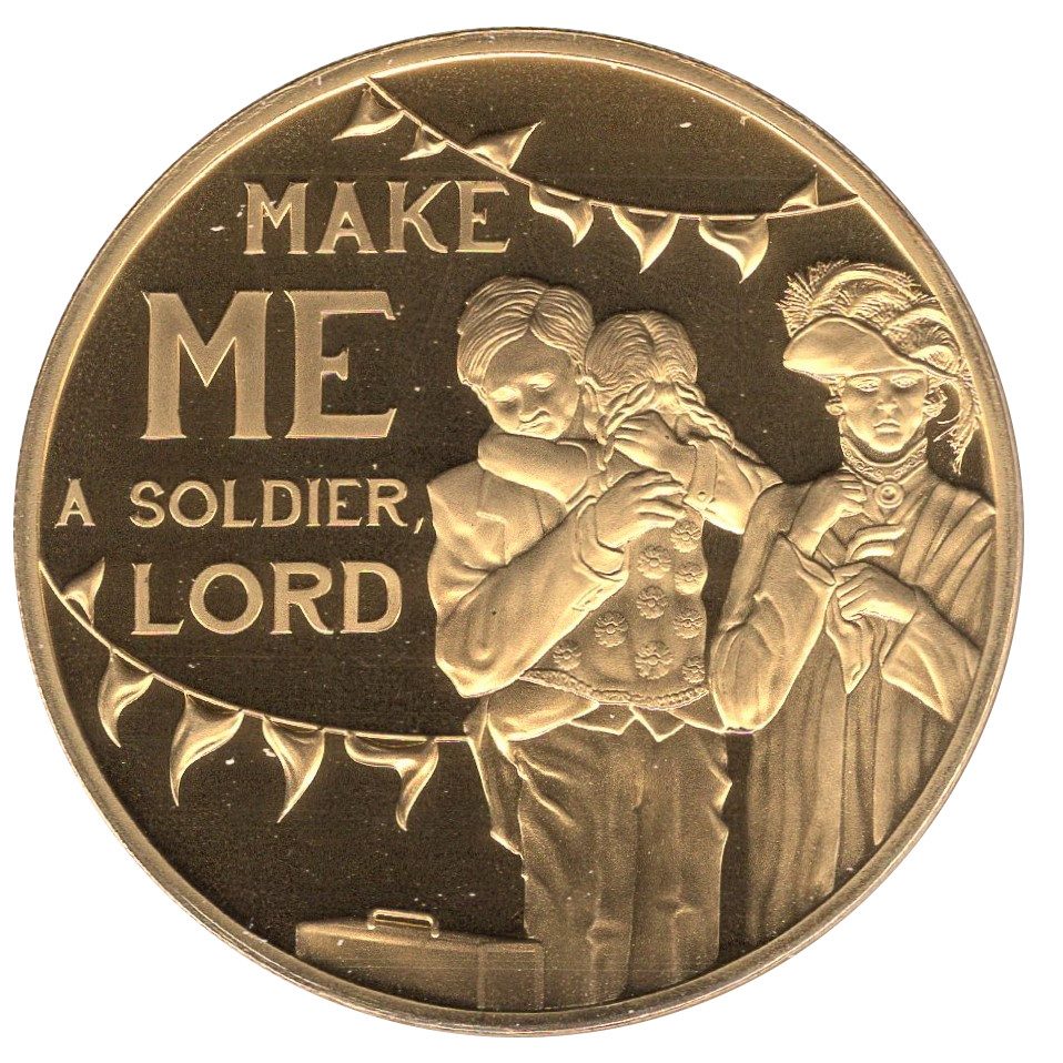 Jersey 50 Pence - Elizabeth II WWI - Leaving Home reverse