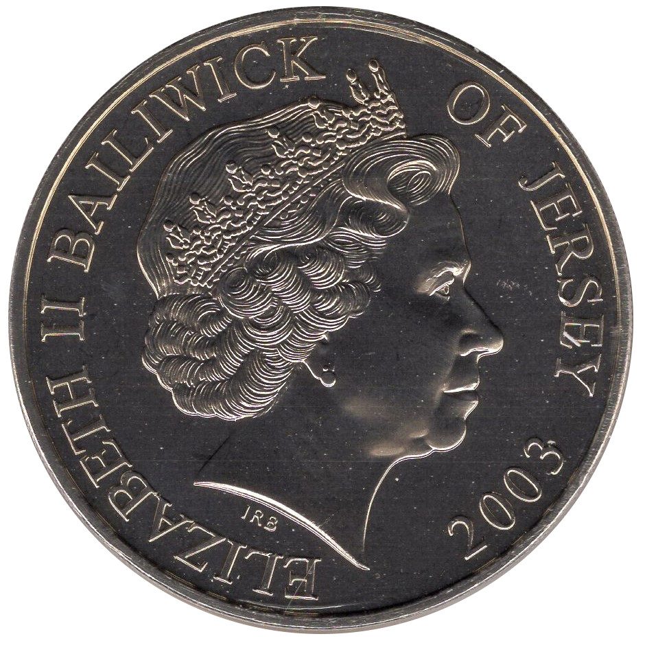 Jersey 5 Pounds - Elizabeth II Coronation Jubilee