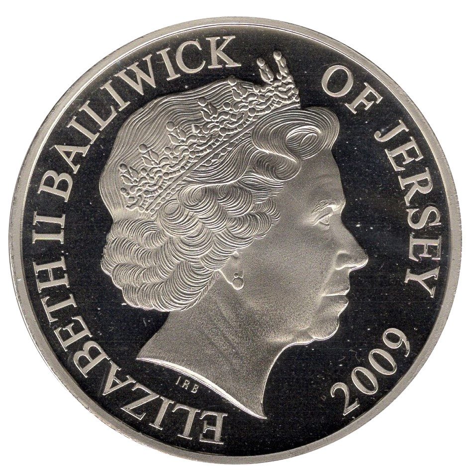 Jersey 5 Pounds - Elizabeth II King Henry VIII obverse