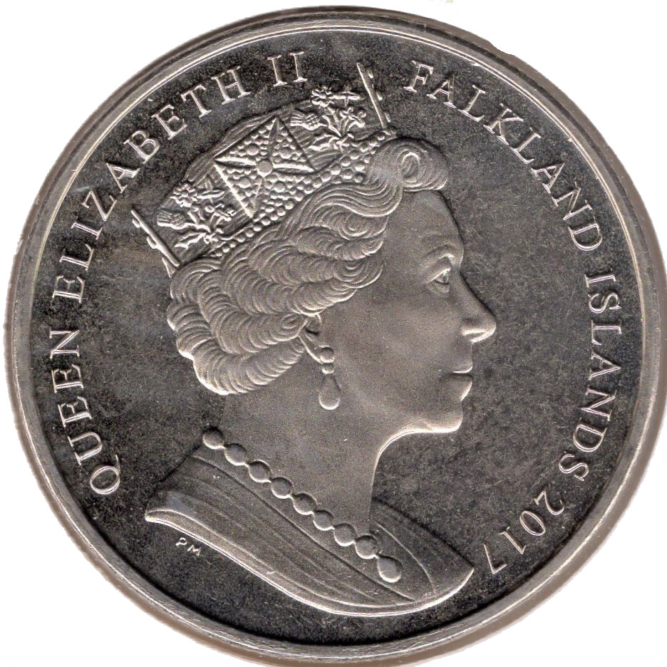 Falkland Islands 1 Crown - Elizabeth II House of Windsor - King Edward VIII obverse