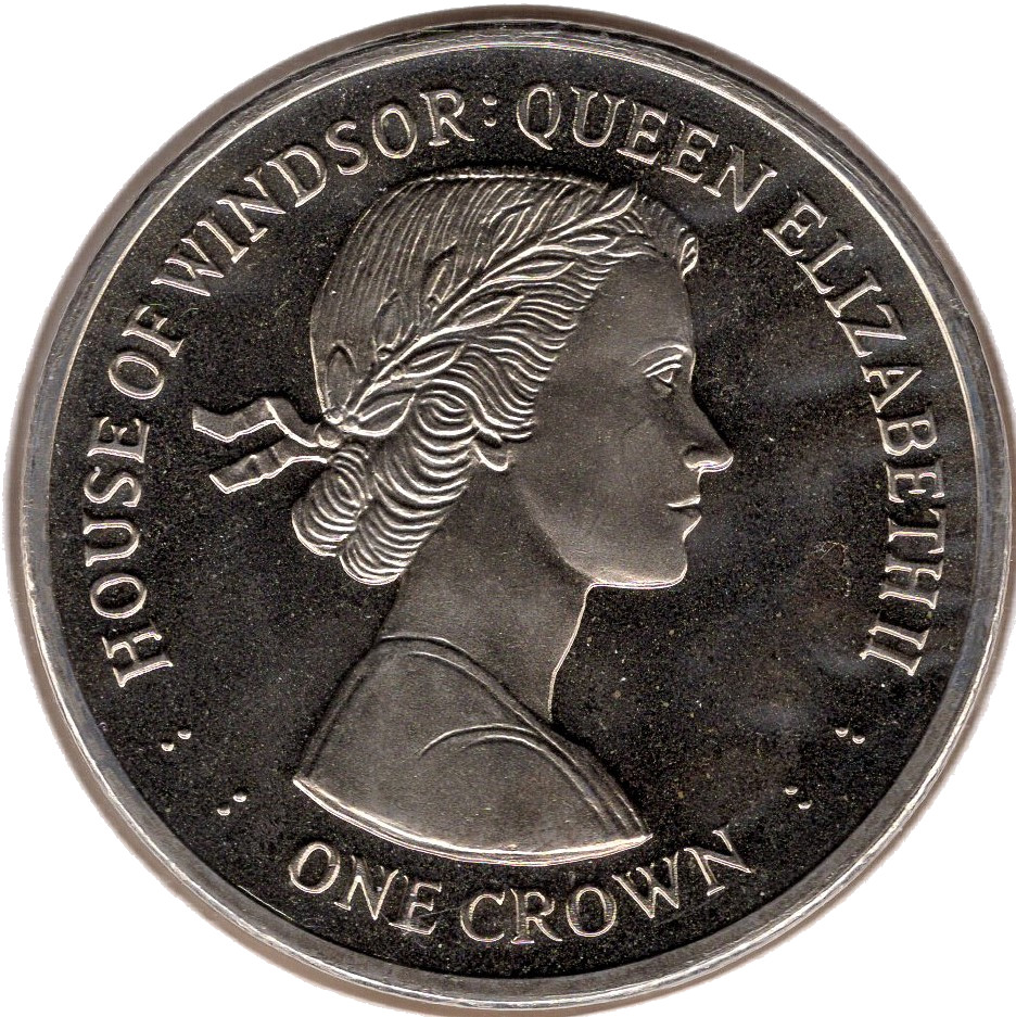 Falkland Islands 1 Crown - Elizabeth II House of Windsor - Queen Elizabeth II reverse