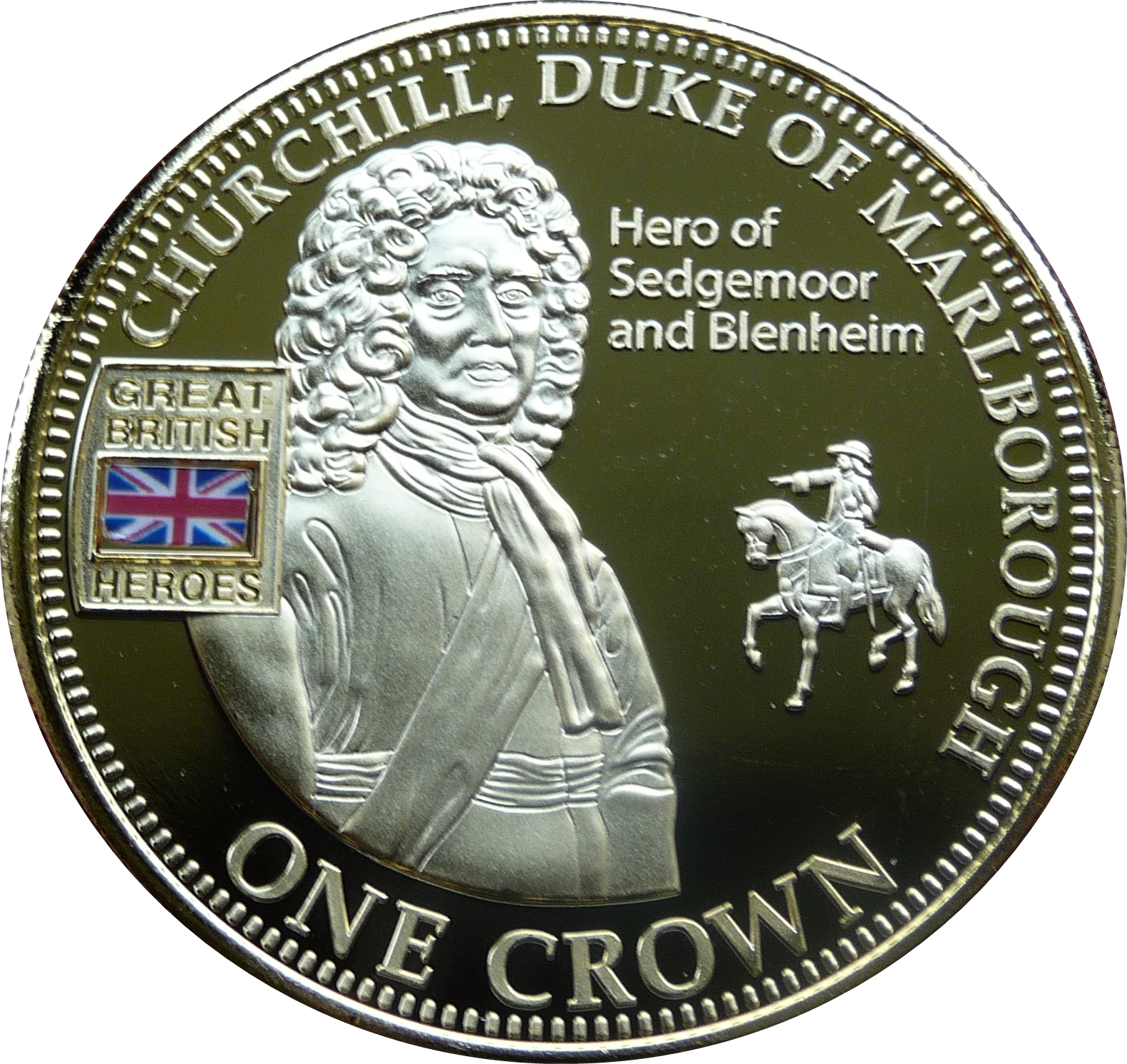 Tristan da Cunha 1 Crown - Elizabeth II Churchill, Duke of Marlborough