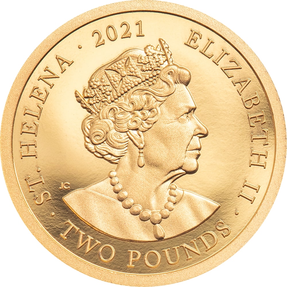 Saint Helena 2 Pounds - Elizabeth II Napoleon Bonaparte obverse