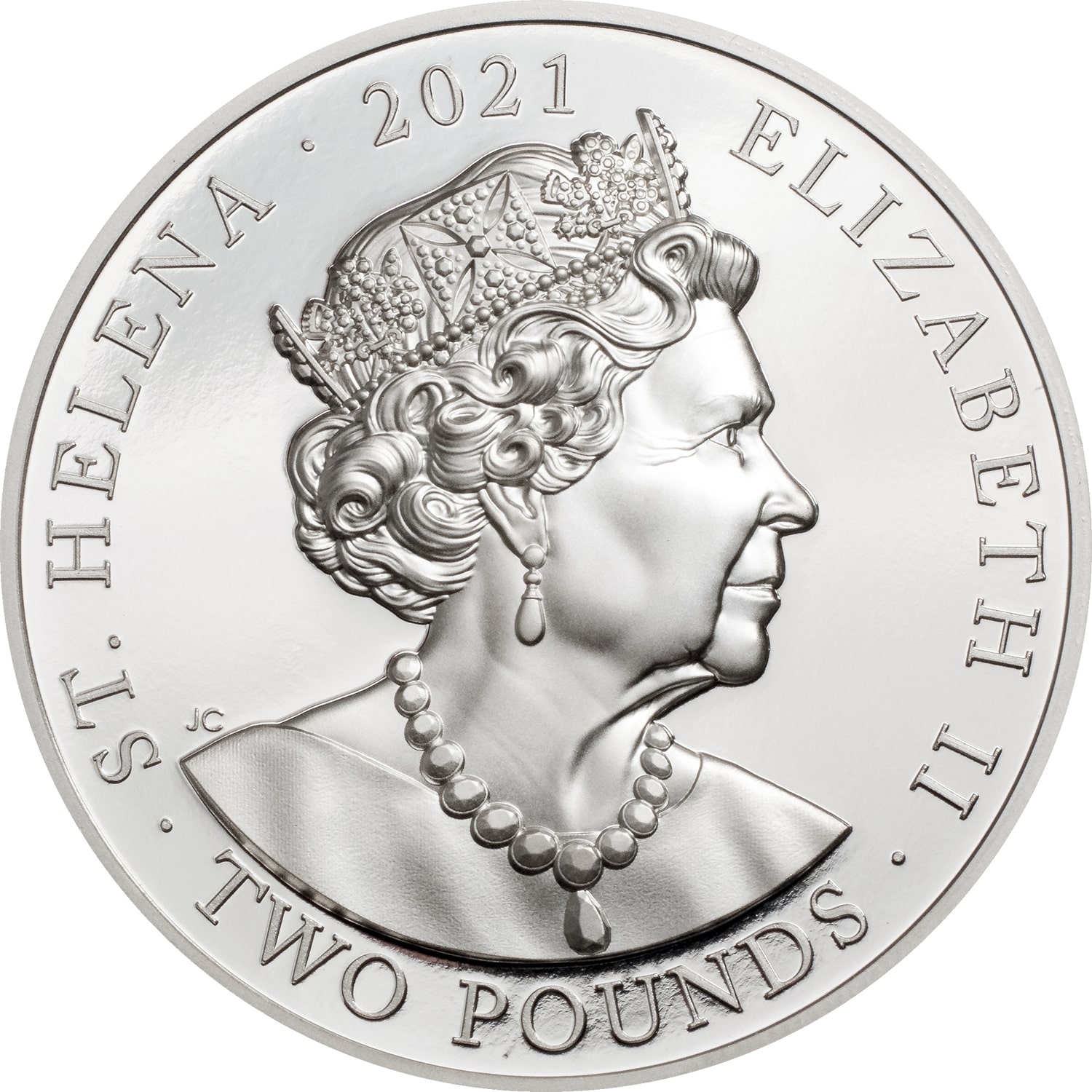 Saint Helena 2 Pounds - Elizabeth II Napoleon Bonaparte obverse
