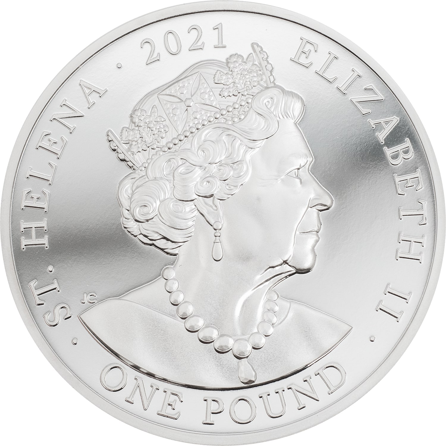 Saint Helena 1 Pound - Elizabeth II Napoleon Bonaparte obverse