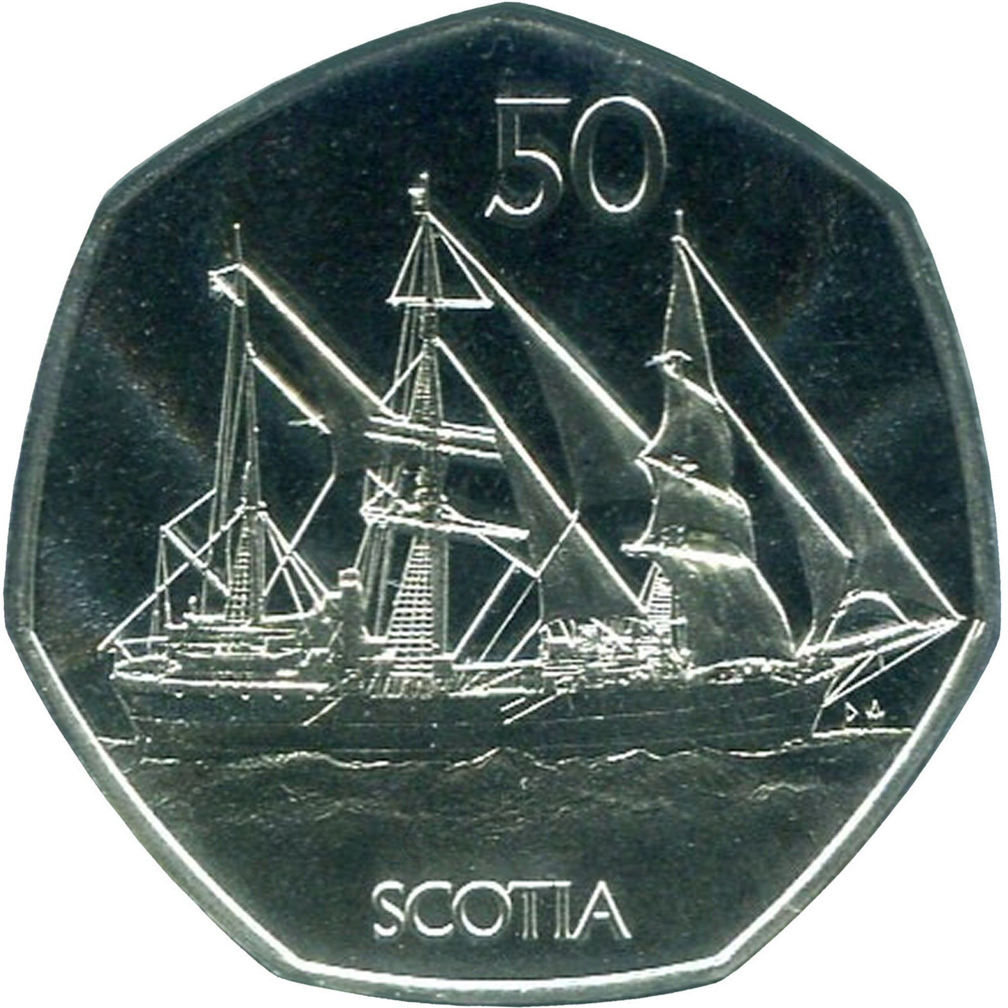 British Antarctic Territory 50 Pence - Elizabeth II Scotia