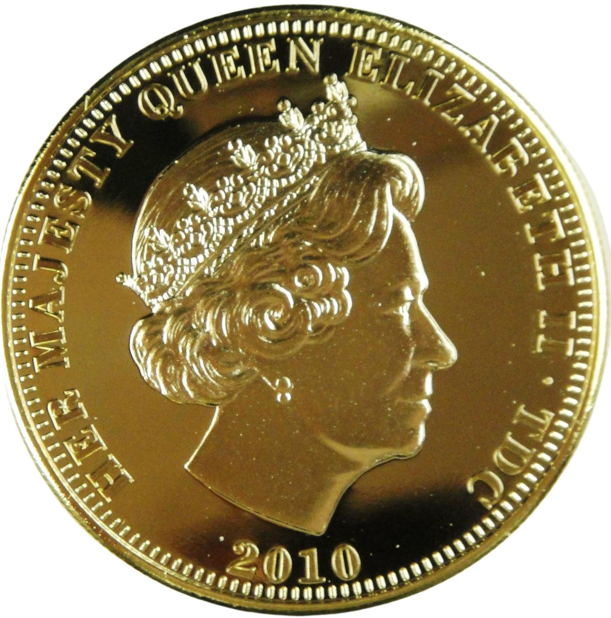 Tristan da Cunha 1 Crown - Elizabeth II Alfred the Great obverse